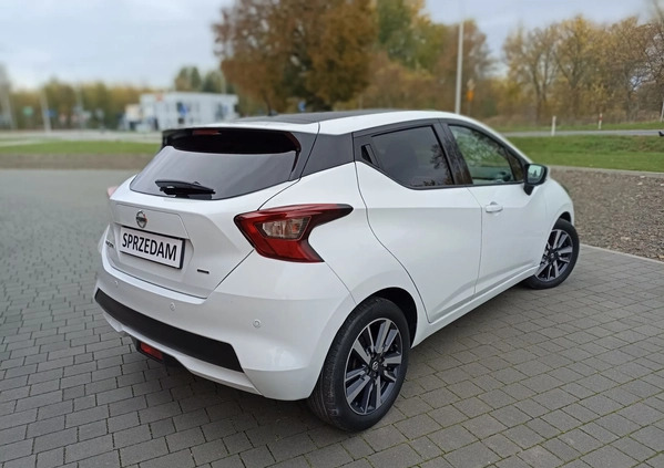 Nissan Micra cena 42499 przebieg: 62150, rok produkcji 2017 z Sieradz małe 106